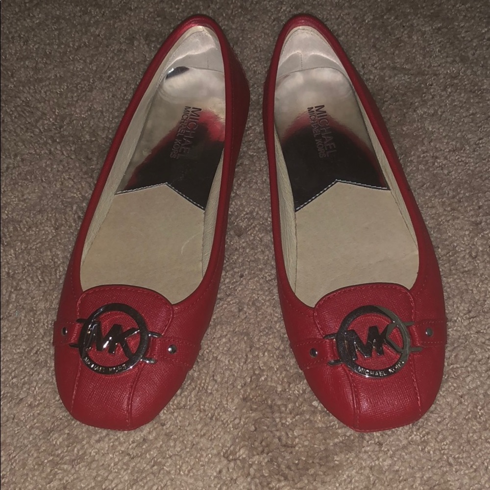 Red and Silver Michael Kors flats!